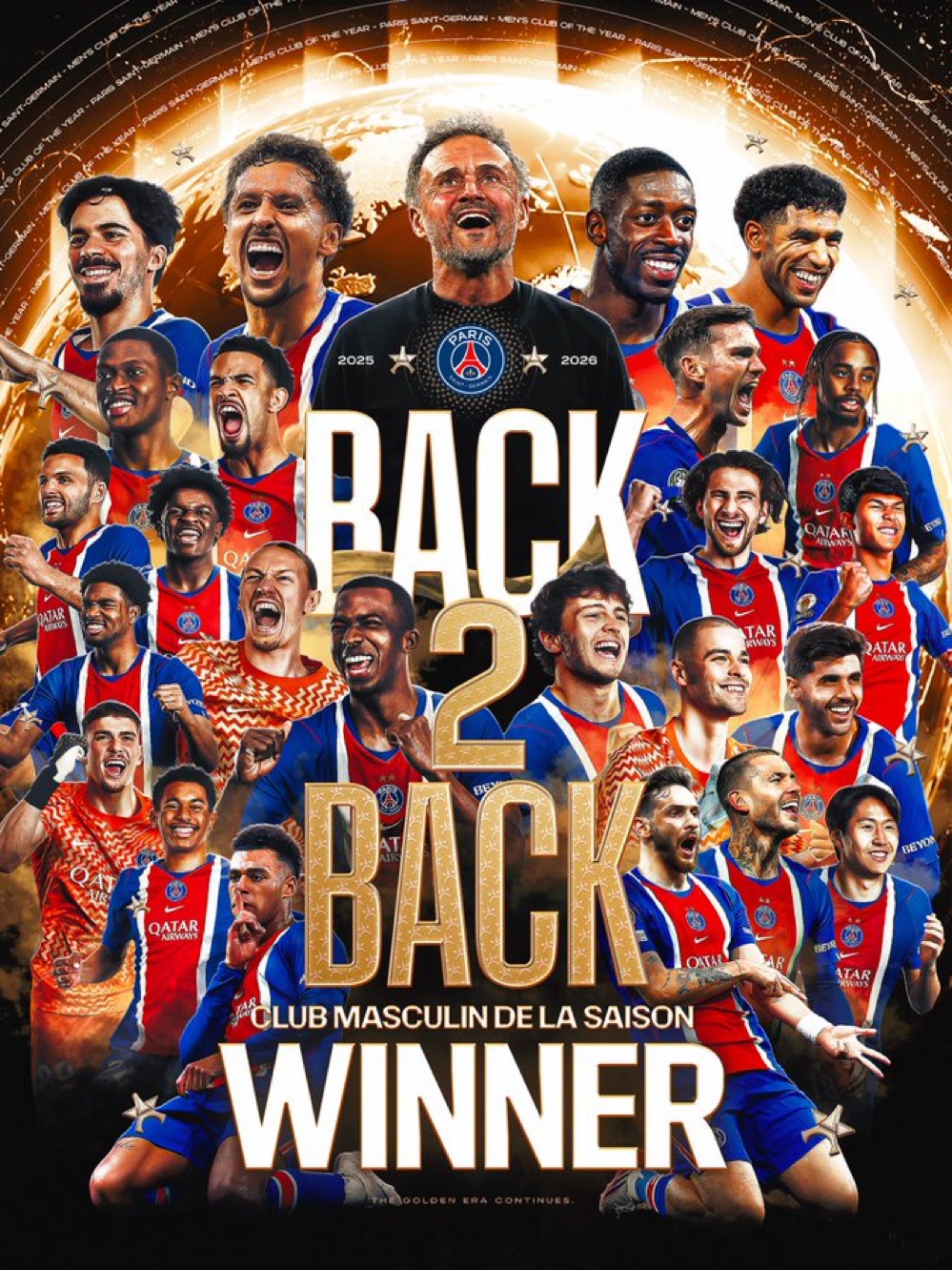 Le PSG est de nouveau élu "Meilleur club de l'année"