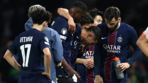 Blessure Hakimi qui pleure