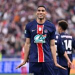 Achraf Hakimi lors de la finale de Coupe de France face à Reims