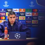 Achraf Hakimi en conférence de presse