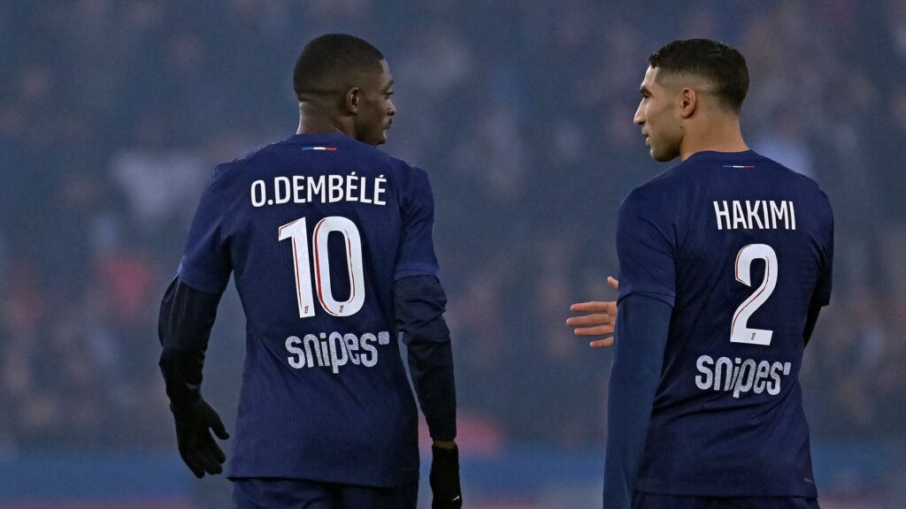Achraf Hakimi et Ousmane Dembélé sont présents dans le groupe face à Arsenal
