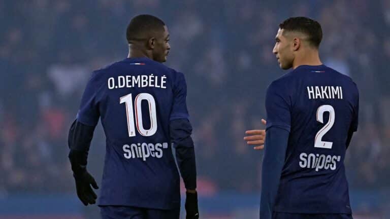 Achraf Hakimi et Ousmane Dembélé sont présents dans le groupe face à Arsenal