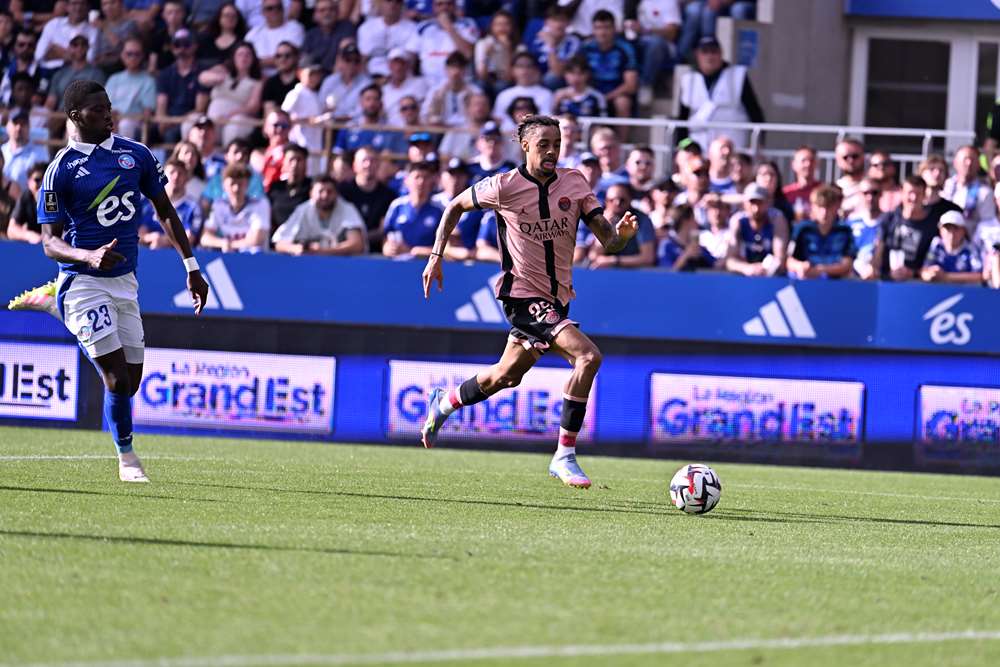Barcola en action face à Strasbourg