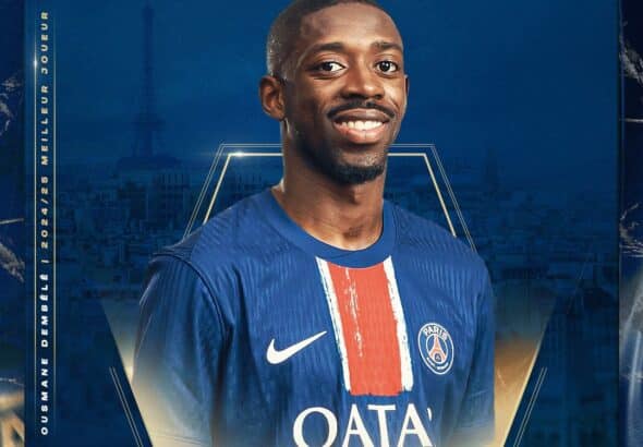 Dembélé, élu meilleur joueur de Ligue 1