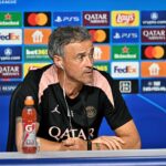 Luis Enrique en conférence de presse à la veille de la finale de Ligue des Champions face à l'Inter Milan