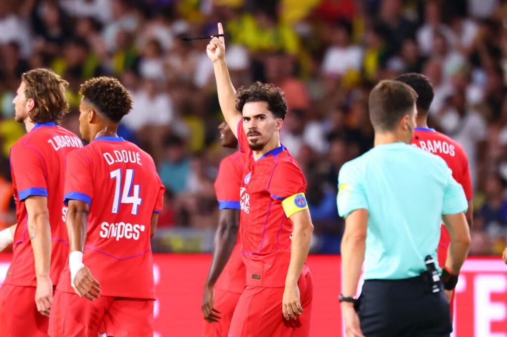 Vitinha buteur face au FC Nantes à l’occasion de la première journée de Ligue 1.