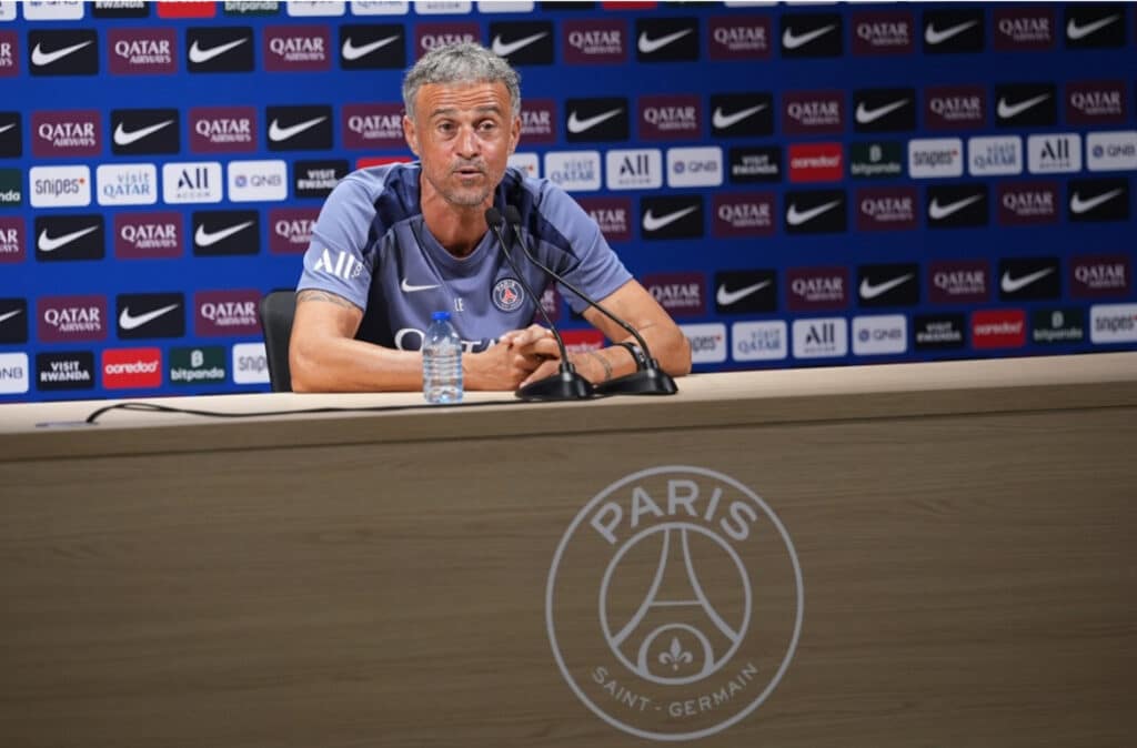 Luis Enrique en conférence de presse avant PSG - Angers