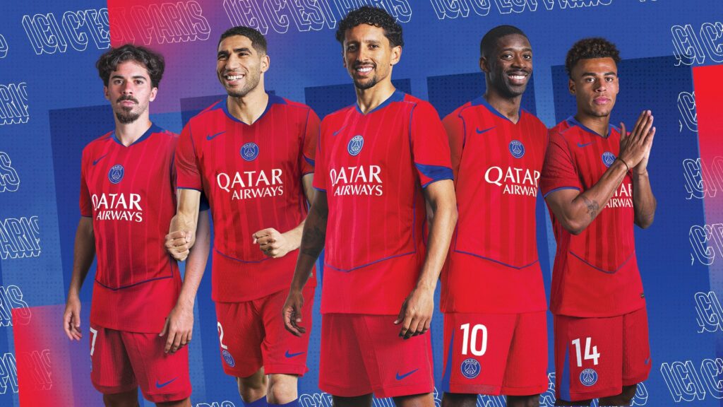 Le Paris Saint-Germain dévoile son maillot third pour la saison 2025/2026