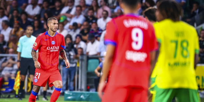 Lucas Hernandez était titulaire comme défenseur latéral à Nantes ce dimanche