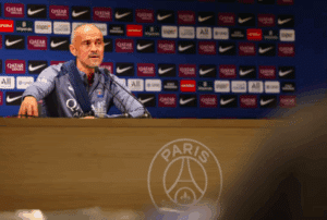 Luis Enrique en conférence de presse avant la réception de l'AJ Auxerre ce samedi à 21h05 au Parc des Princes