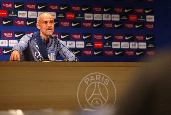 Luis Enrique en conférence de presse avant la réception de l'AJ Auxerre ce samedi à 21h05 au Parc des Princes