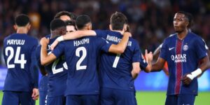 Les parisiens heureux après cette belle victoire d'entrée