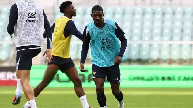 Ousmane Dembélé de retour à l'entrainement collectif
