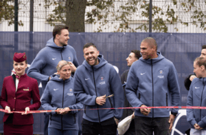 Laure Boulleau, Jérémy Ménez et Daniel Narcisse inaugurent