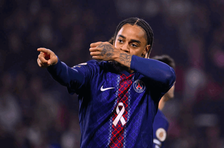 Bradley Barcola buteur face RC Strasbourg pour le compte de la 8ème journée de Ligue 1