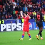 Vitinha, auteur du septième but parisien face à au Bayer Leverkusen (7-2)
