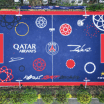 Le nouveau terrain PSG Futura 2000 de Tremblay vu du ciel