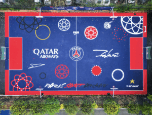 Le nouveau terrain PSG Futura 2000 de Tremblay vu du ciel