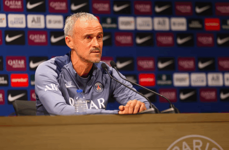 Luis Enrique en conférence de presse avant la réception du Havre au Parc des Princes