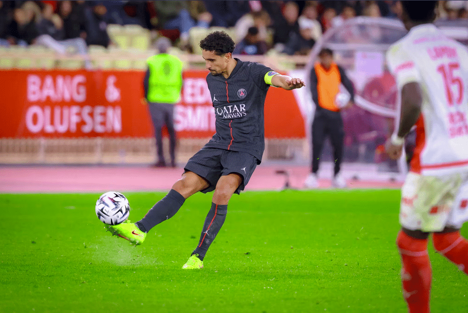 Marquinhos face à l'AS Monaco