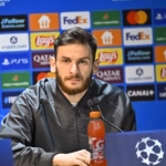 Kvicha Kvaratskhelia en conférence de presse avant PSG - Tottenham