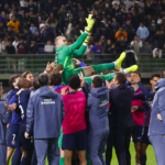 Lucas Chevalier homme du match lors de la final du Trophée des champions face à l'Olympique de Marseille