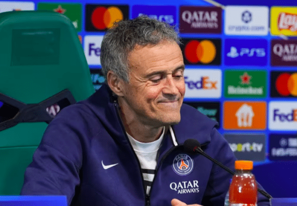 Luis Enrique en conférence de presse avant la rencontre face au Sporting Portugal