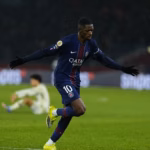 Dembélé célébration doublé