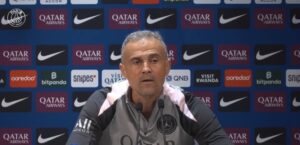 Luis Enrique en conférence de presse