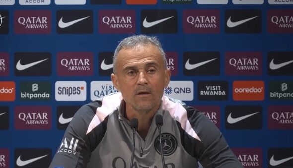 Luis Enrique en conférence de presse