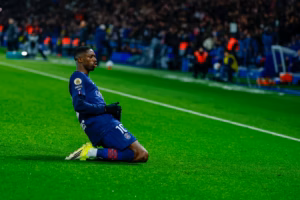 Ousmane Dembélé qui lance idéalement les Parisiens en avance vs Lille