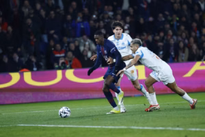 Dembélé fait le break d'un sublime slalom dans la défense marseillaise