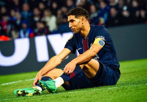 Achraf Hakimi (PSG) face au FC Metz - Crédit : LMDPSG