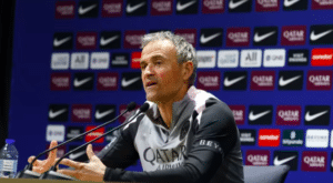 Luis Enrique en conférence de presse avant le Classique face à l'OM