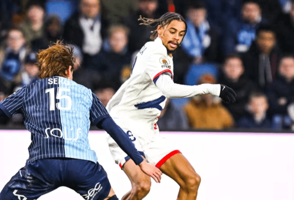 Bradley Barcola face au Havre