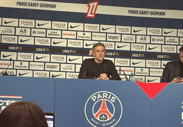 Luis Enrique en conférence de presse