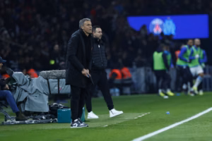 Luis Enrique savoure après cette éclatante victoire