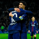 Ousmane Dembélé avec Achraf Hakimi - Crédit : psg.fr