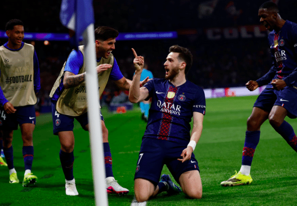 Kvicha Kvaratskhelia buteur avec le PSG - Crédit : A.Meunier/PSG