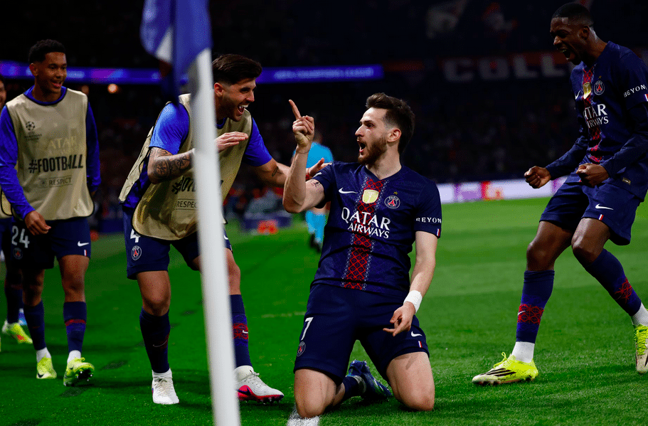 Kvicha Kvaratskhelia buteur avec le PSG - Crédit : A.Meunier/PSG