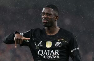 Ousmane Dembélé face à Liverpool