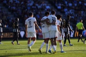 Senny Mayulu qui fait le break pour le club de la capitale