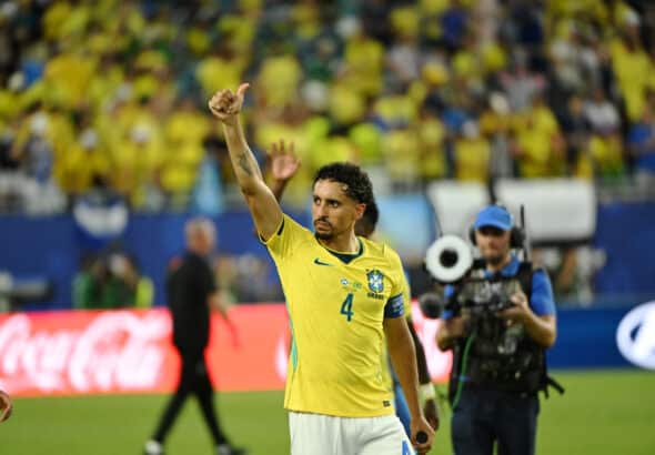 Marquinhos avec le Brésil - Crédit : Icon Sport
