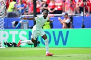 Ousmane Dembélé auteur d'un triplé avec l'Équipe de France - Crédit : Icon Sport