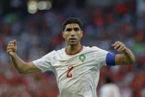 Achraf Hakimi avec le Maroc - Crédit : LMPSG