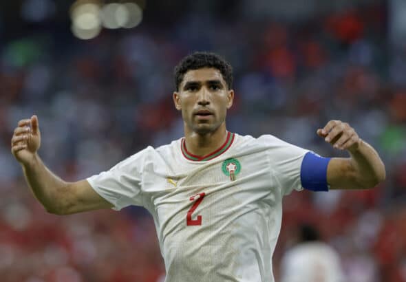 Achraf Hakimi avec le Maroc - Crédit : LMPSG
