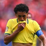Marquinhos avec le Brésil - Crédit : Icon Sport
