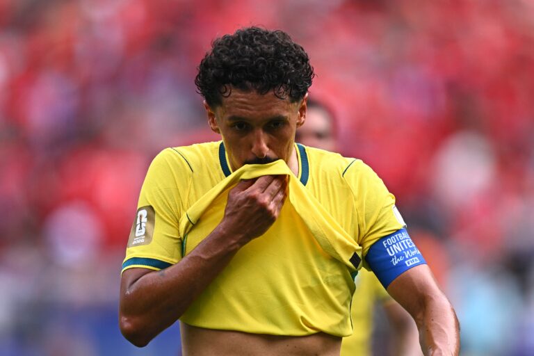 Marquinhos avec le Brésil - Crédit : Icon Sport