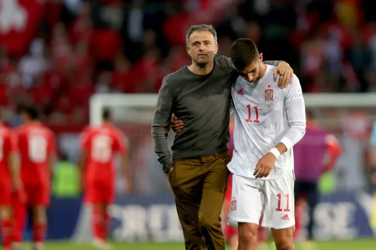 Ferran Torres et Luis Enrique