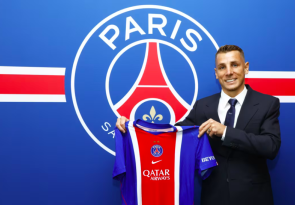 Lucas Digne fait son retour au PSG - Crédit : psg.fr